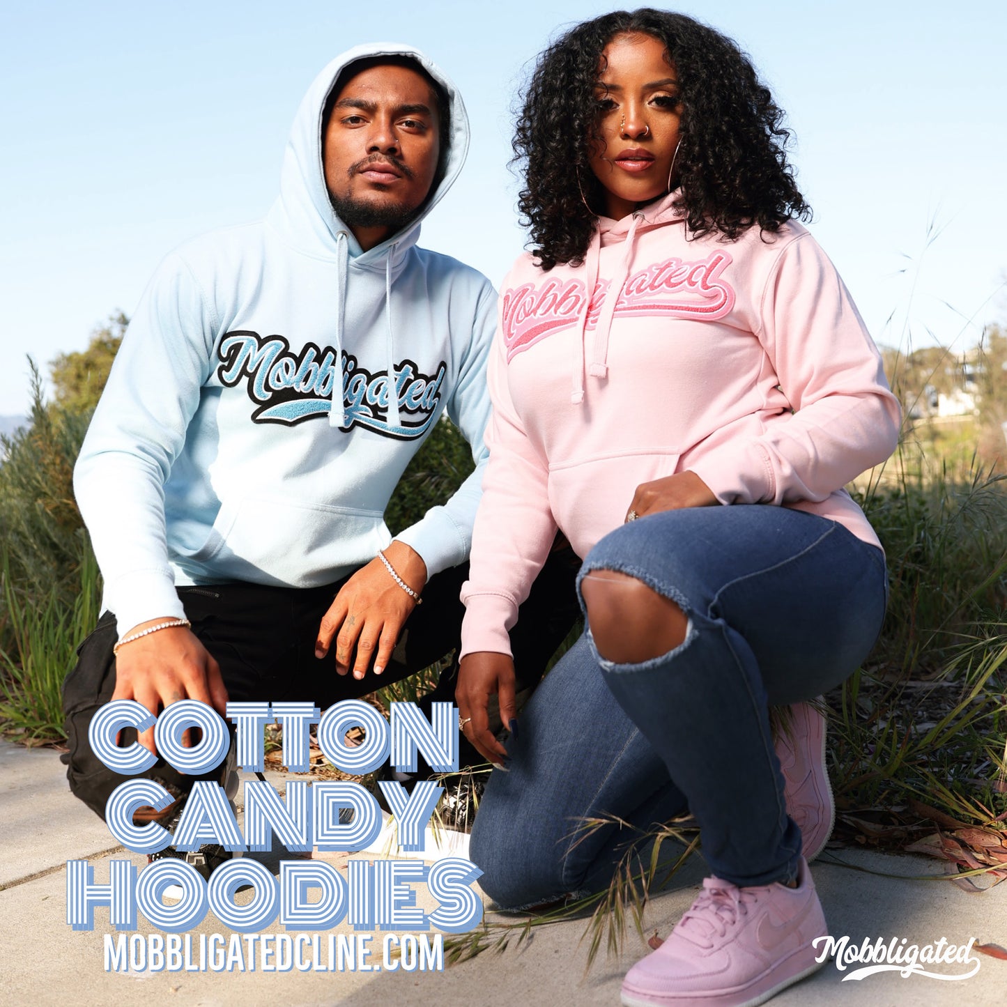 Cotton Candy Blue Hoodie