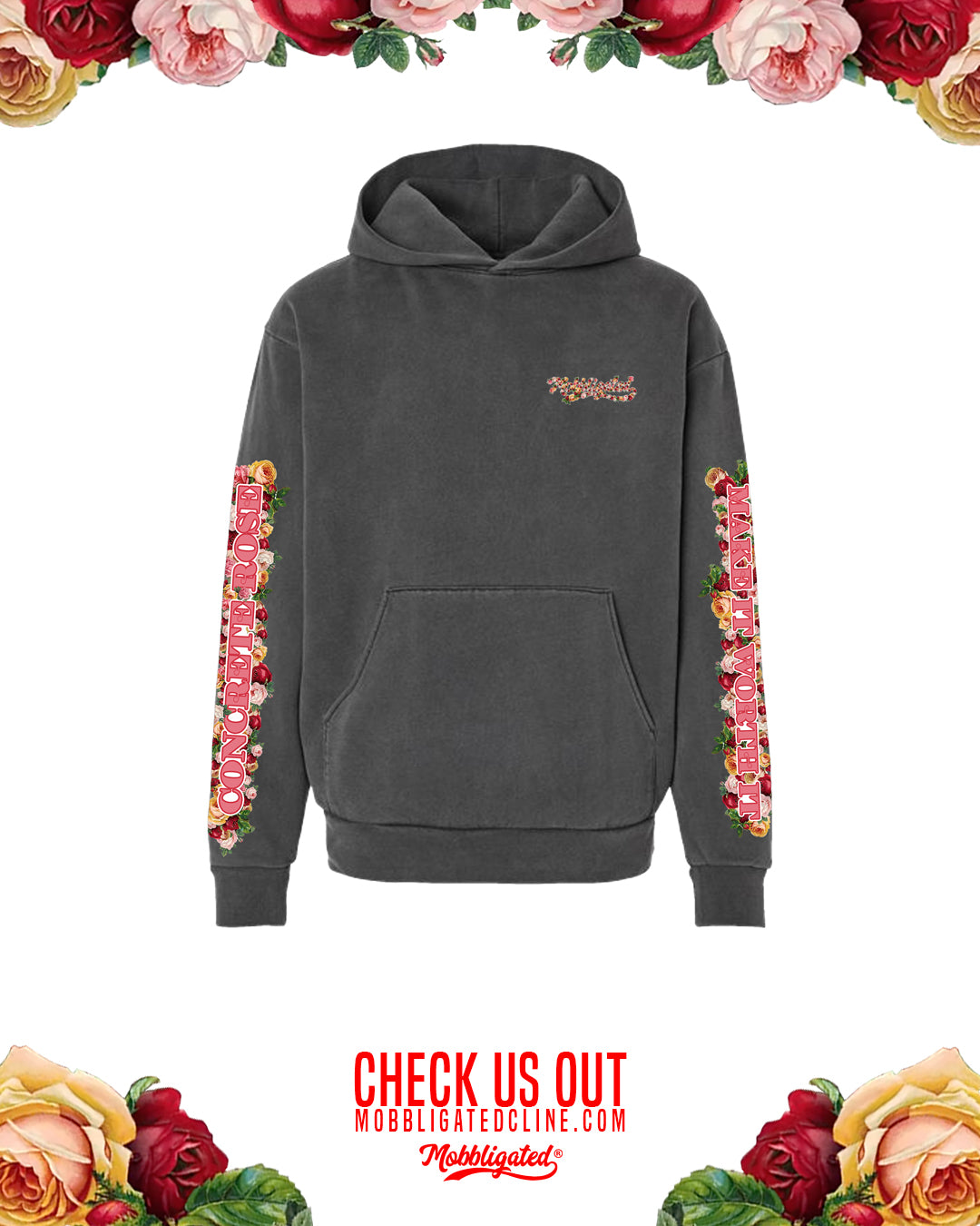 2024 Concrete Rose Hoodie ￼