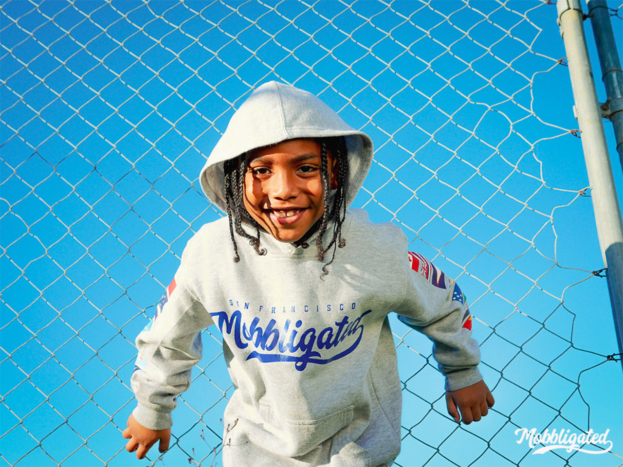 Mobbligated Poly Club Kids Hoodie￼