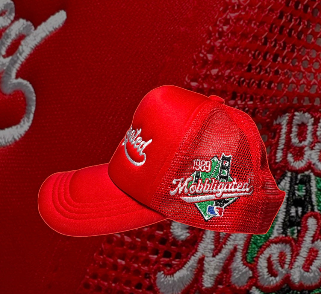 Red Mobbligated Trucker Hats