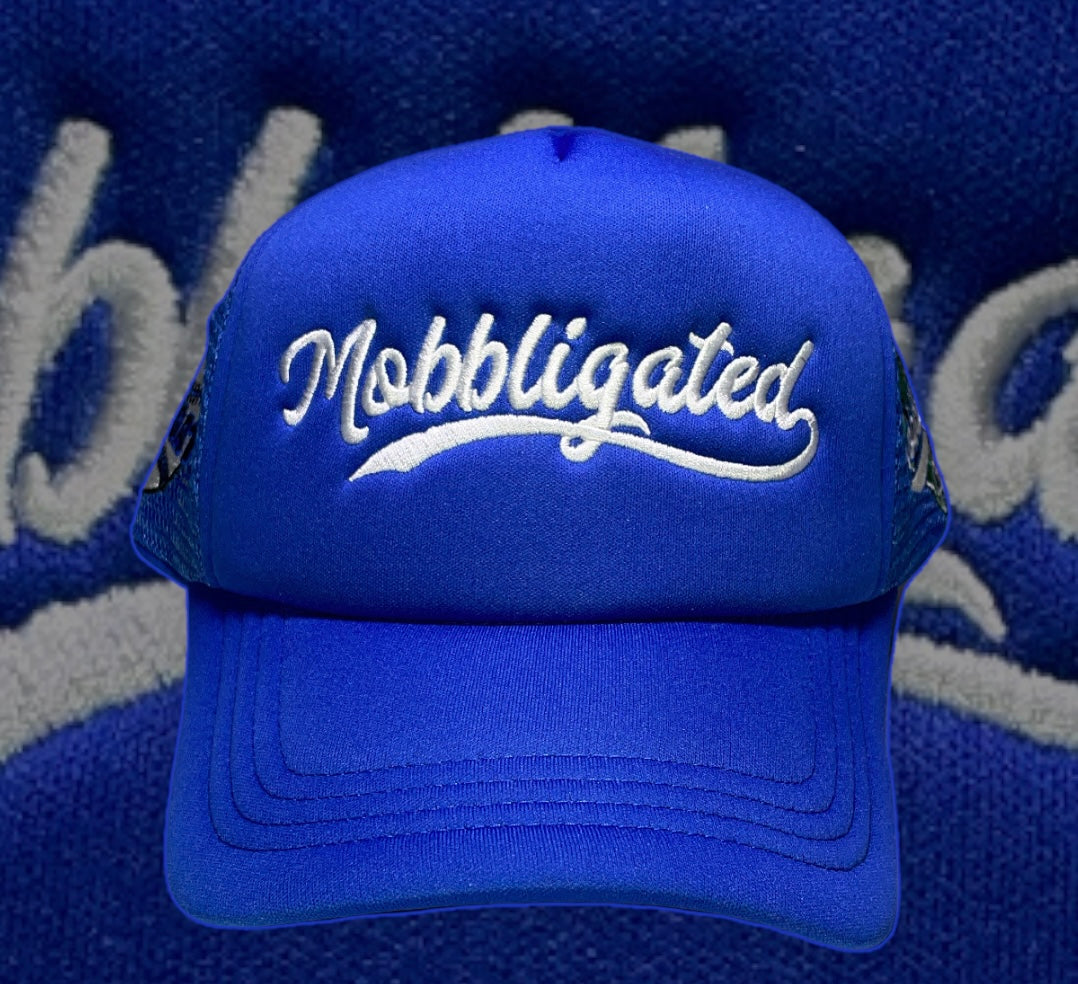 Blue Mobbligated Trucker Hats