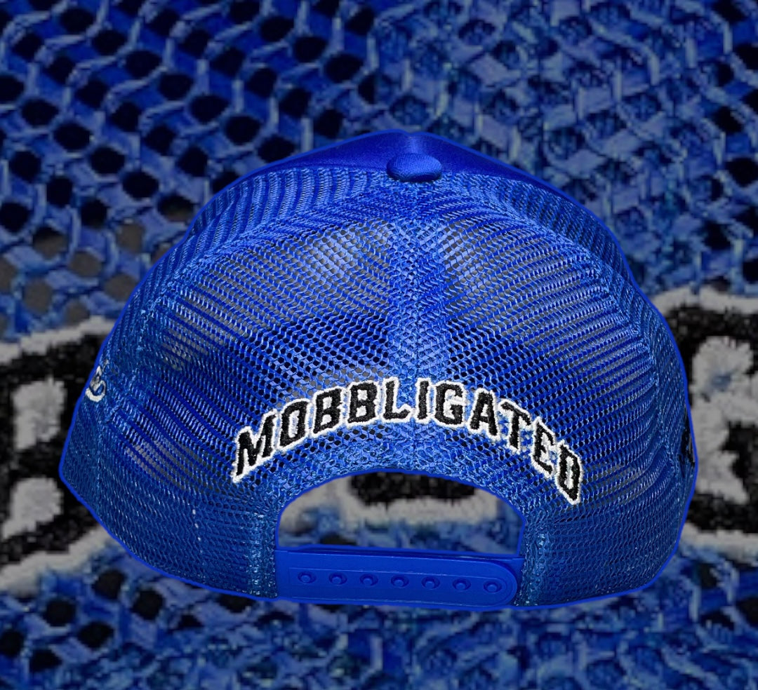 Blue Mobbligated Trucker Hats