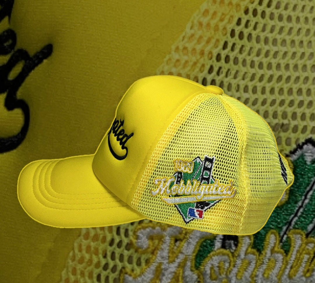 Yellow Mobbligated Trucker Hats