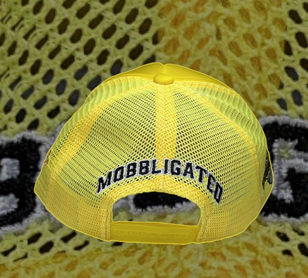 Yellow Mobbligated Trucker Hats