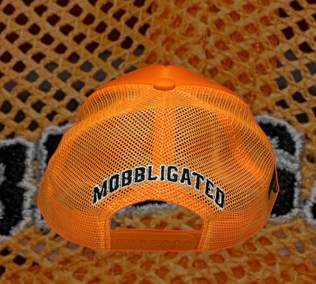 Orange Mobbligated Trucker Hats