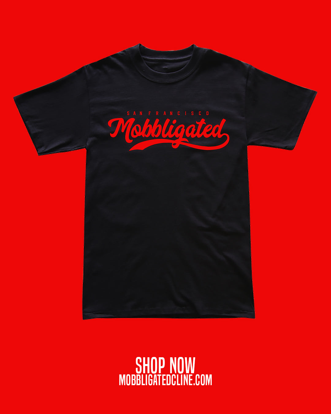 Black & Red Mobbligated T-shirt