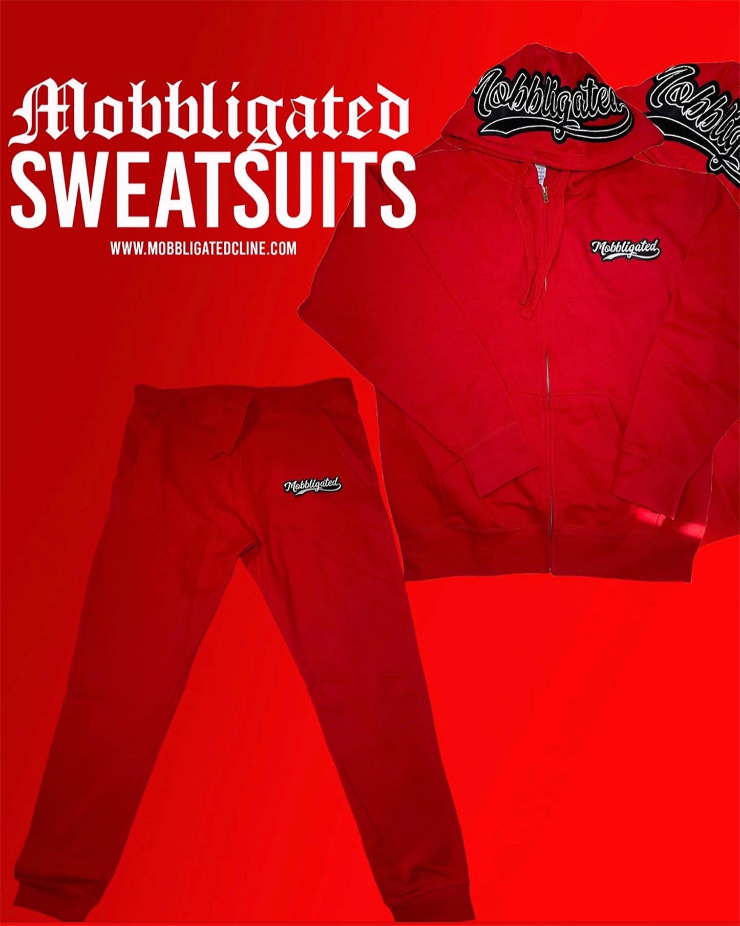 Red Mobbligated Sweatsuit