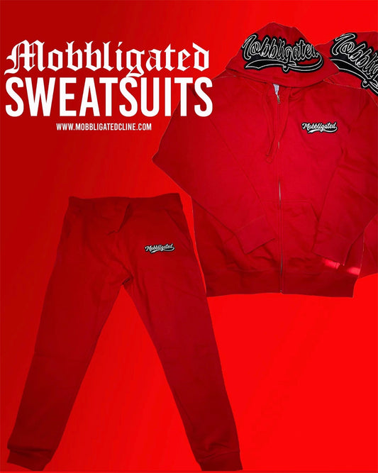 Red Mobbligated Sweatsuit