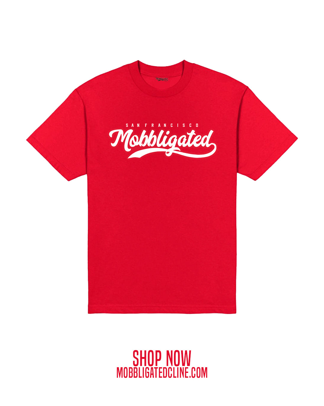 White & Red Mobbligated T-shirt